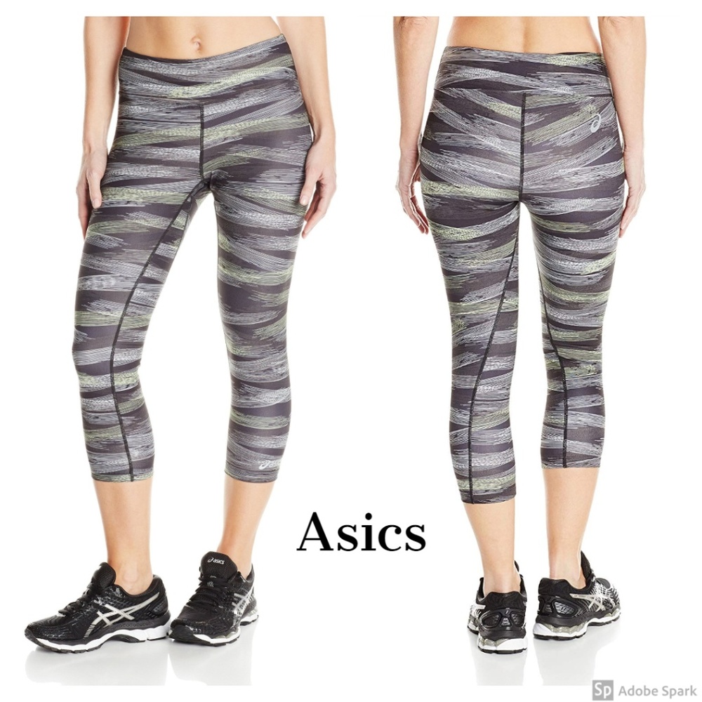 Asics Women's Capri Legging Size XS Reflective Running Active Performance NWT